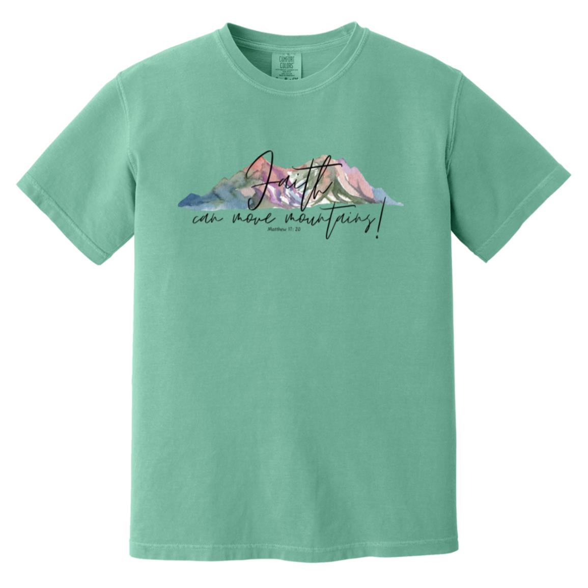 Faith can move Mountains ( Heavyweight Garment-Dyed T-Shirt