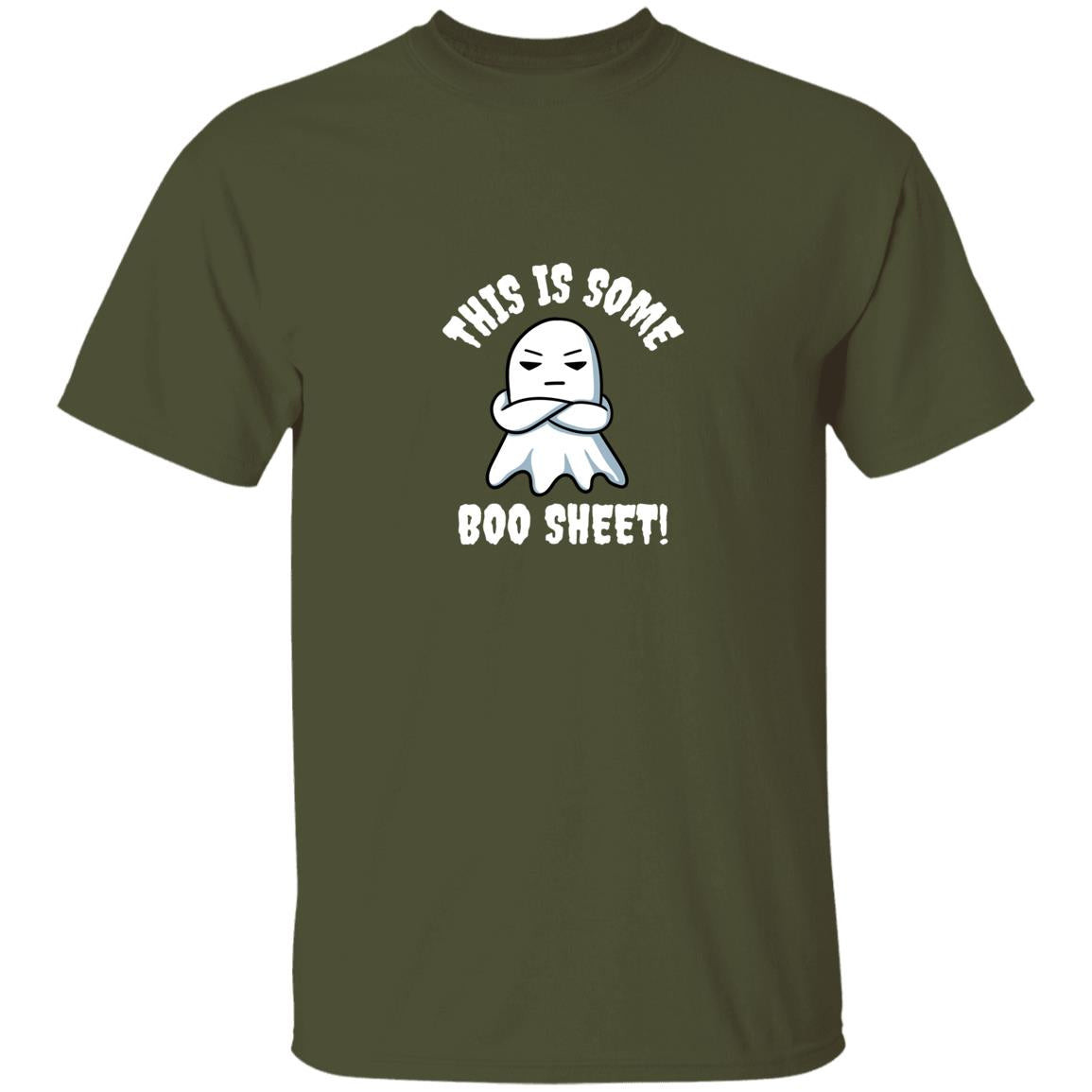 BOO SHEET- (Halloween) 5.3 oz. T-Shirt