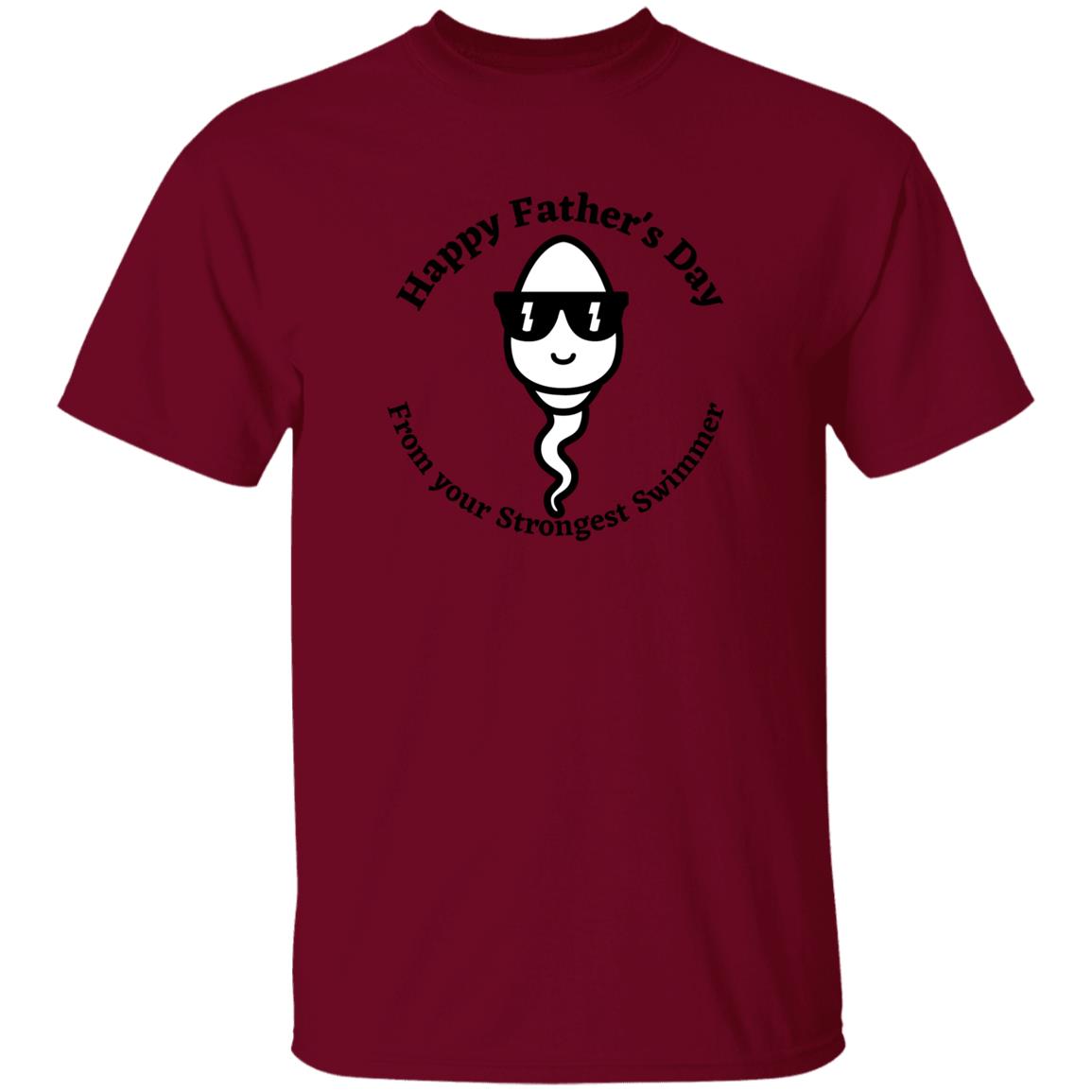 Happy Father's Day From your Fastest Swimmer (Sunglasses Sperm) G500 oz. T-Shirt