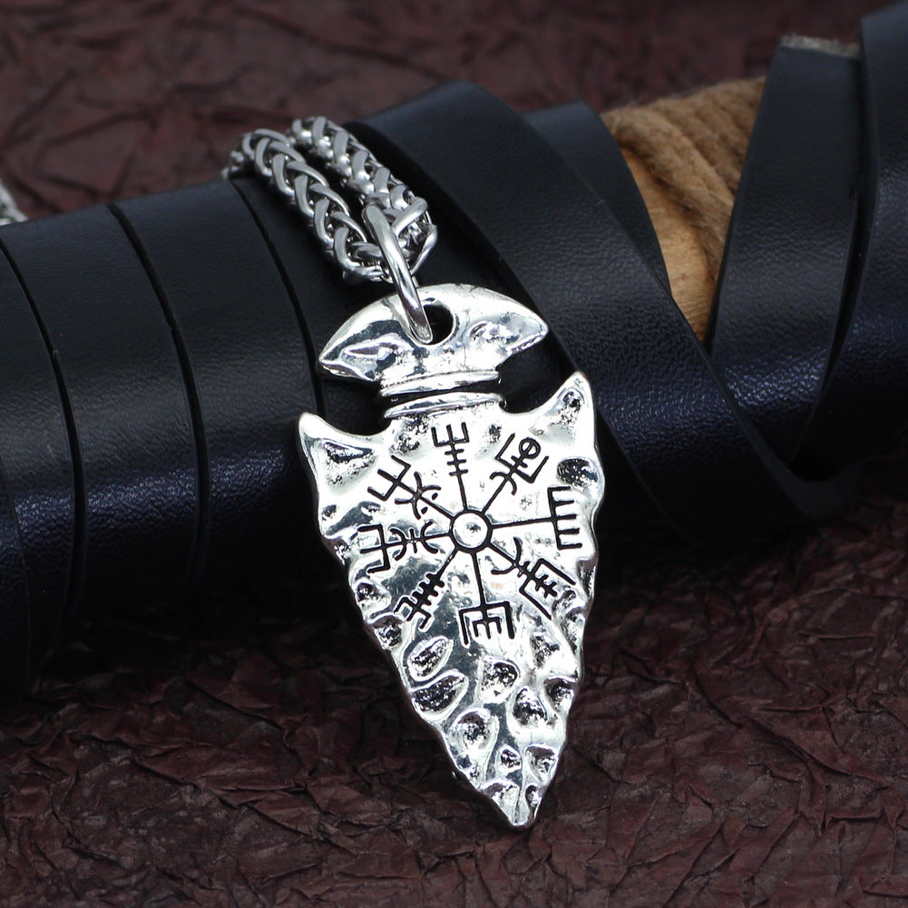 Viking Vegvisir / Compass / Arrowhead Necklace