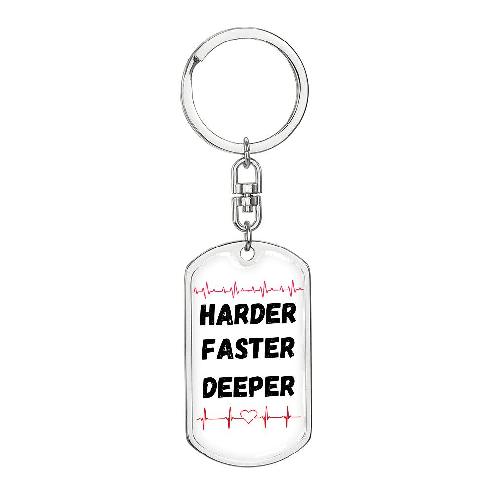 CPR Saves Lives (Medical / EMS / Doctor / Nurse / Healthcare) - Graphic Dog Tag Keychain
