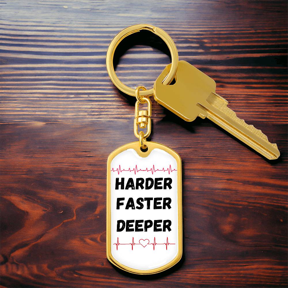 CPR Saves Lives (Medical / EMS / Doctor / Nurse / Healthcare) - Graphic Dog Tag Keychain