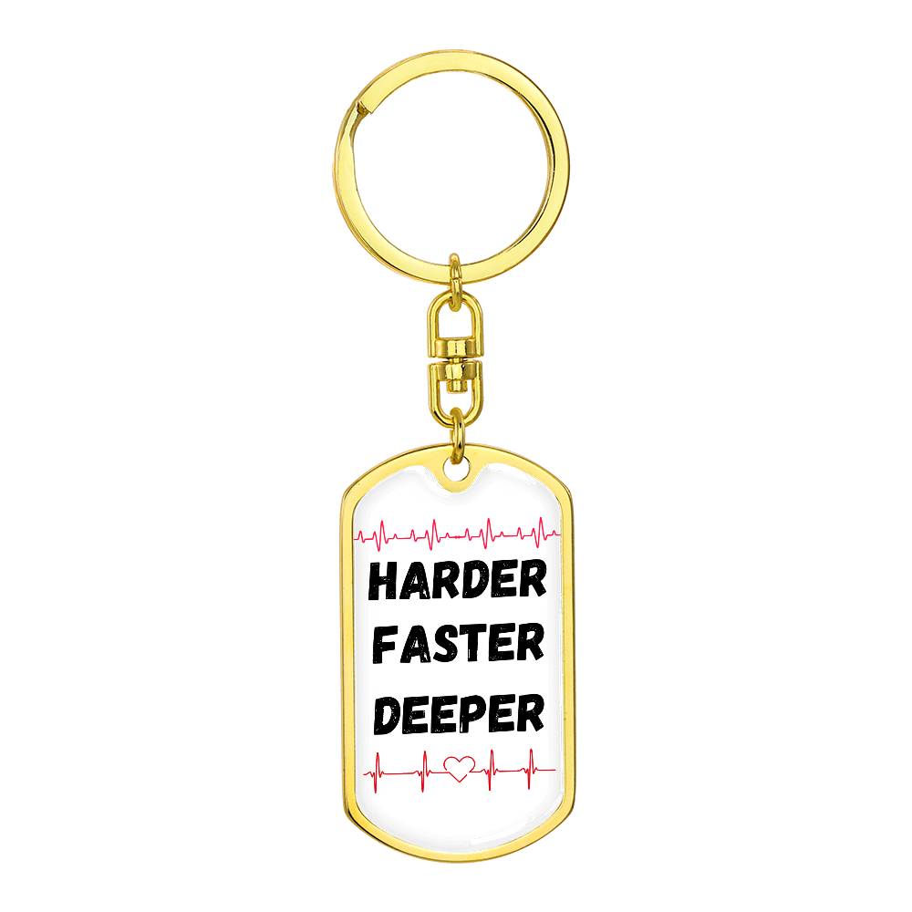 CPR Saves Lives (Medical / EMS / Doctor / Nurse / Healthcare) - Graphic Dog Tag Keychain