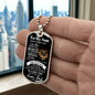 To My Son From Dad (Real Lion) - Dog Tag