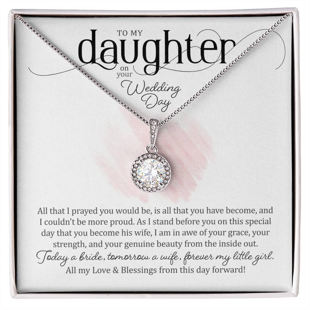 To My Daughter on Her Wedding Day (Bride / Wedding) - Eternal Hope Necklace