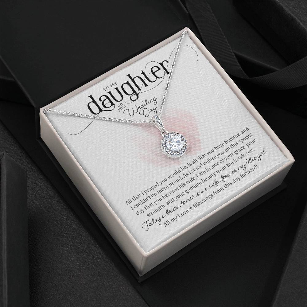 To My Daughter on Her Wedding Day (Bride / Wedding) - Eternal Hope Necklace