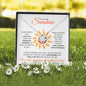 To anyone who brightens your day (You are my Sunshine) - Love Knot Necklace