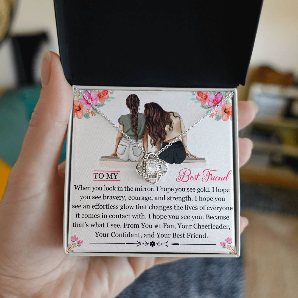 To My Best Friend (Bestie girls) - Love Knot Necklace