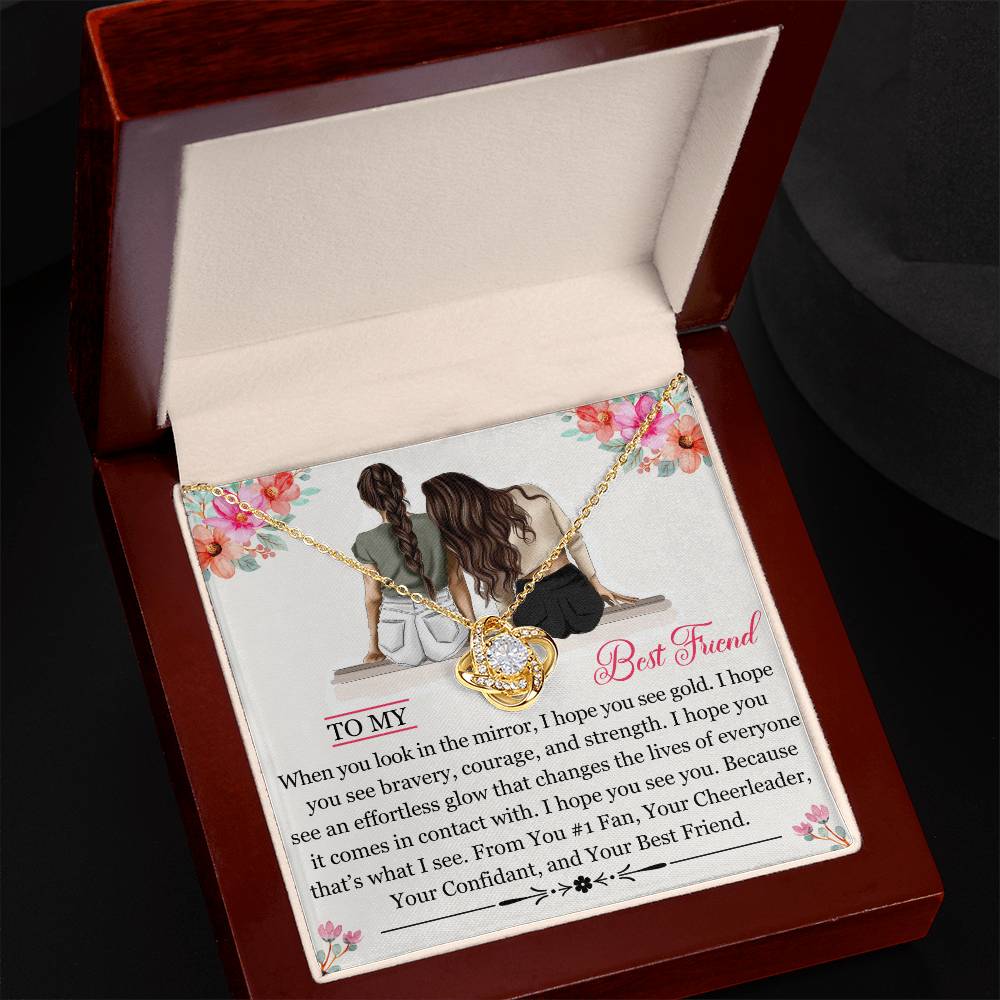 To My Best Friend (Bestie girls) - Love Knot Necklace