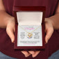Daughter (Floral Ring Card) - Love Knot Necklace