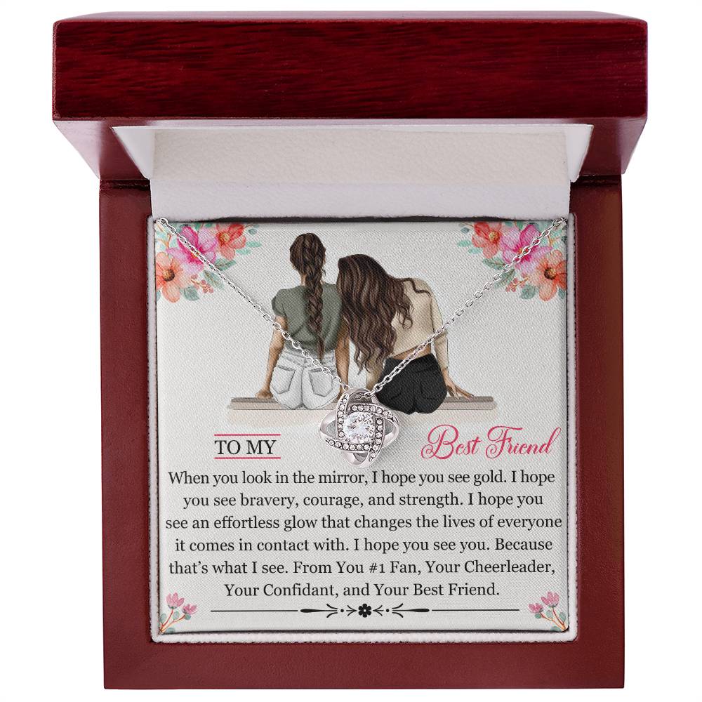 To My Best Friend (Bestie girls) - Love Knot Necklace