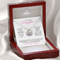Daughter (Floral Ring Card) - Love Knot Necklace