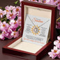 To anyone who brightens your day (You are my Sunshine) - Love Knot Necklace