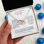 Wife (Purple Card) - Interlocking Hearts Necklace
