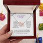 Wife (Purple Card) - Interlocking Hearts Necklace