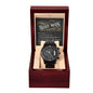 To My Best Man (Wedding) - Black Chronograph Watch