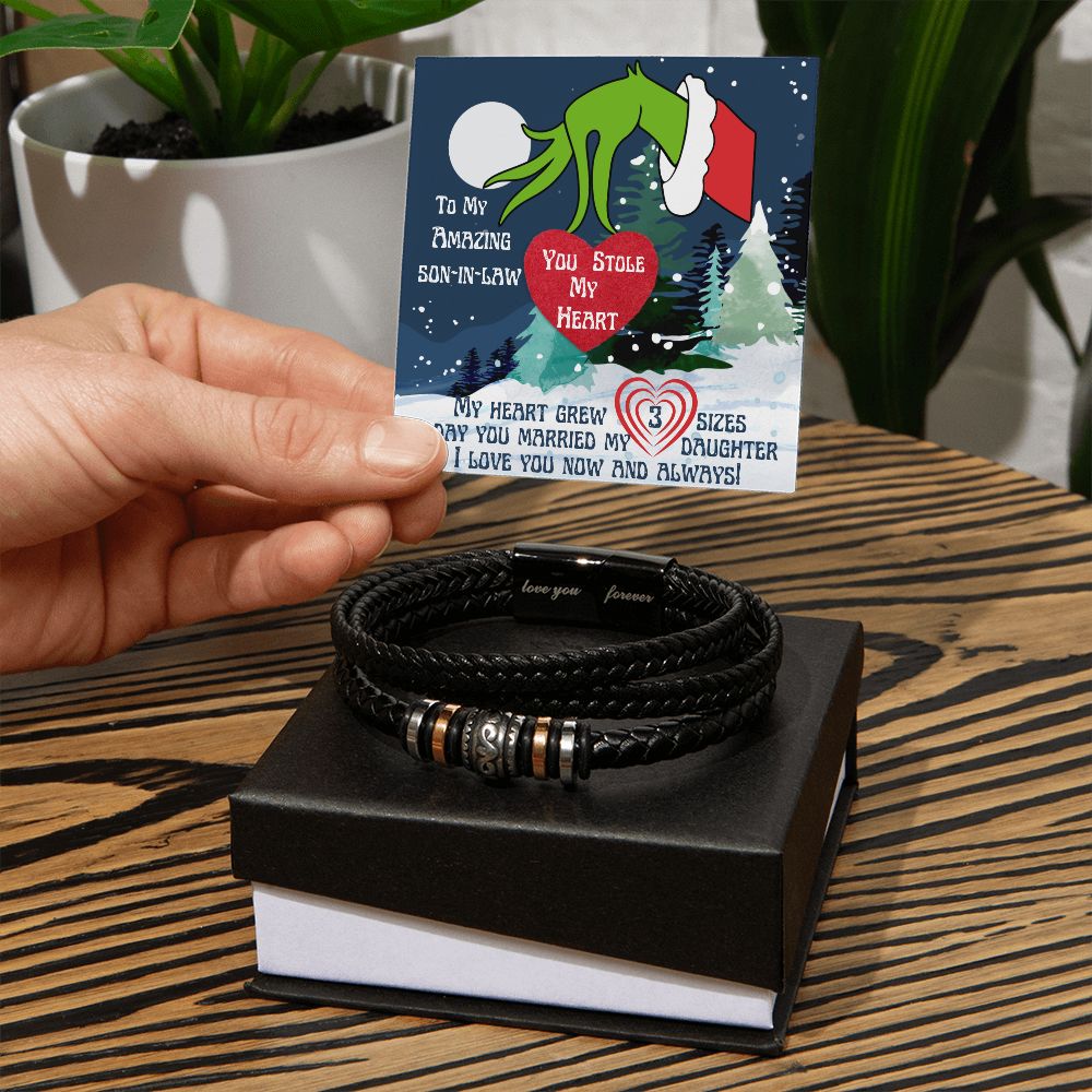 To My Amazing Son-in-Law (Grinch) - Love You Forever Bracelet