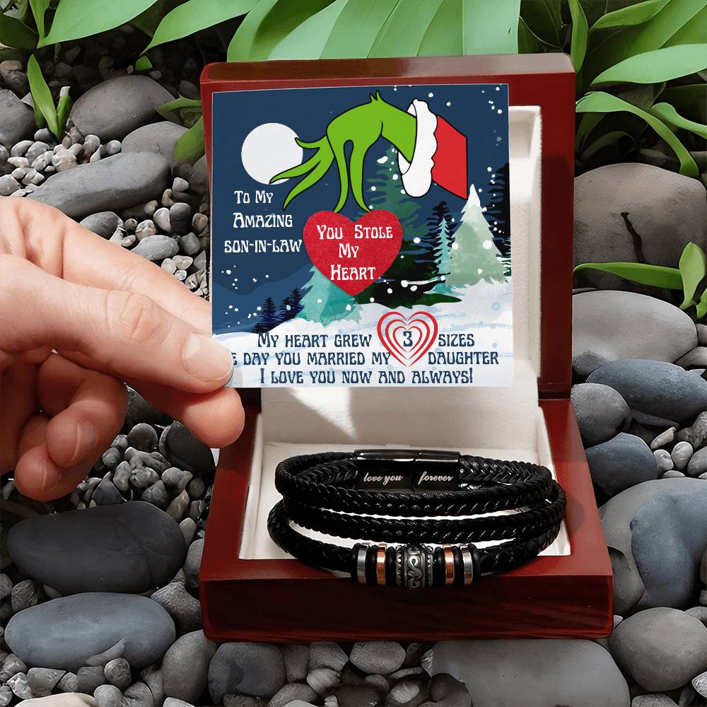 To My Amazing Son-in-Law (Grinch) - Love You Forever Bracelet