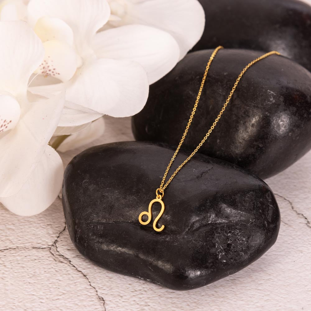 Leo (July 23-August 22) Zodiac Sign / Symbol Necklace
