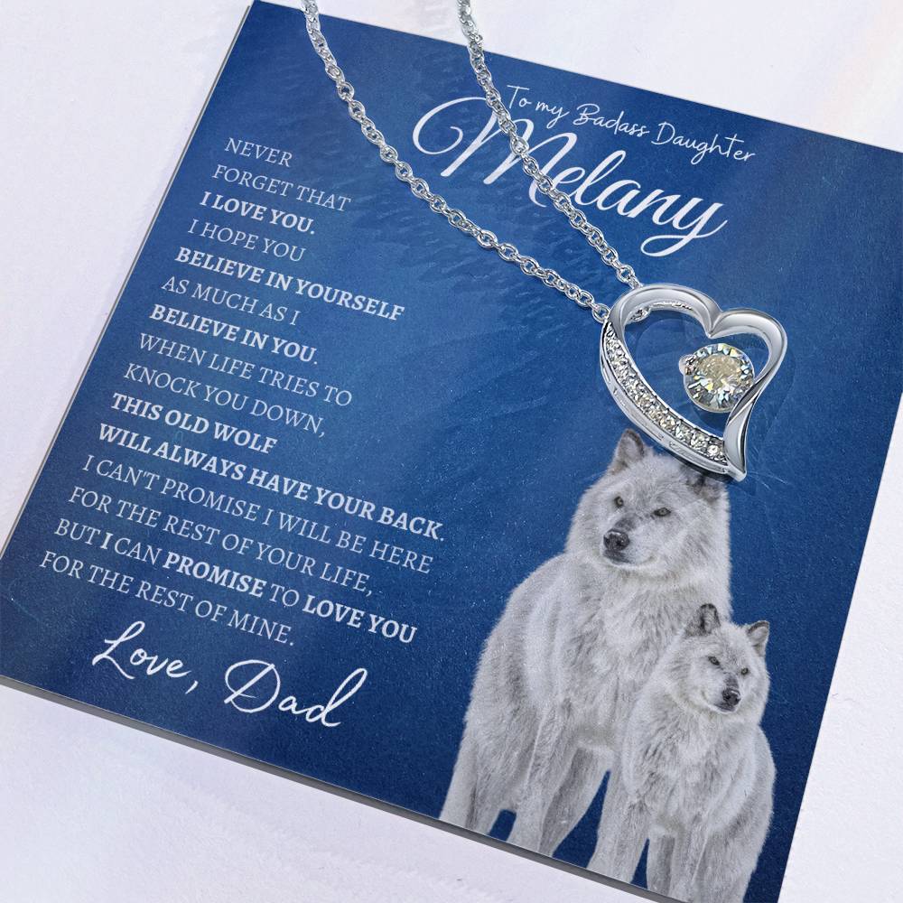 Private for Melany (artic wolf) - Forever Love Necklace
