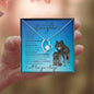 To My Beautiful Daughter From Mom or Dad (Wolf) - Forever Love Necklace