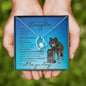 To My Beautiful Daughter From Mom or Dad (Wolf) - Forever Love Necklace
