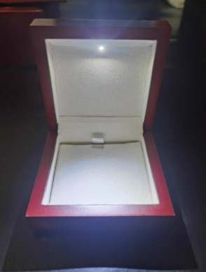 Wooden Necklace Box with LED Light