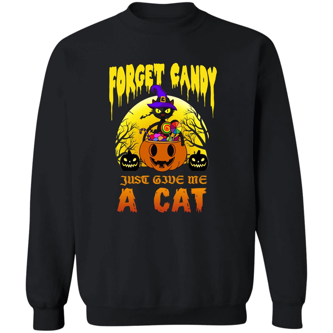 Forget the Candy - Halloween - Z65x Pullover Crewneck Sweatshirt 8 oz (Closeout)