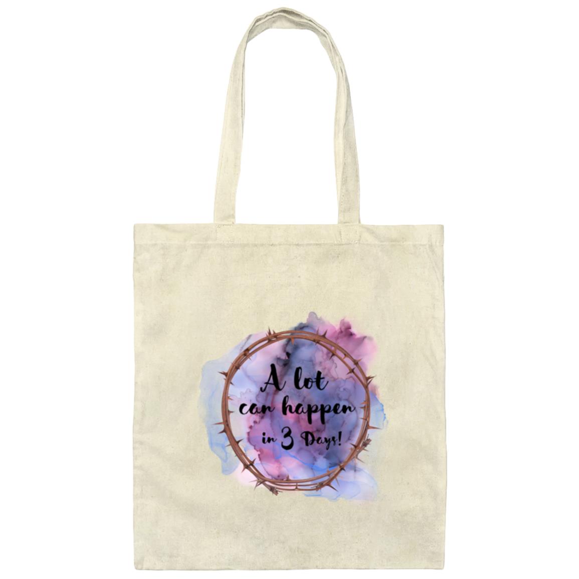 A Lot Can Happen in 3 Days - (Easter)Canvas Tote Bag