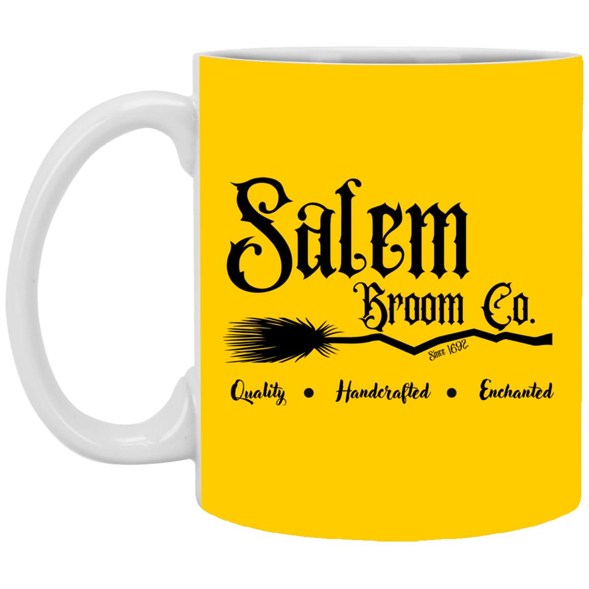 Salem Broom Co - Halloween - XP8434 11 oz. White Mug
