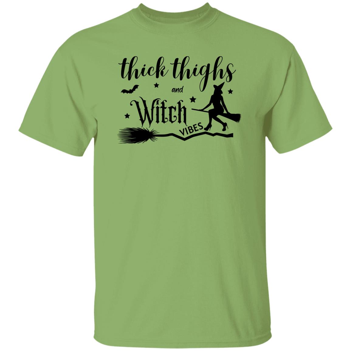 Thick Thighs & Witch Vibes - Halloween -G500 5.3 oz. T-Shirt