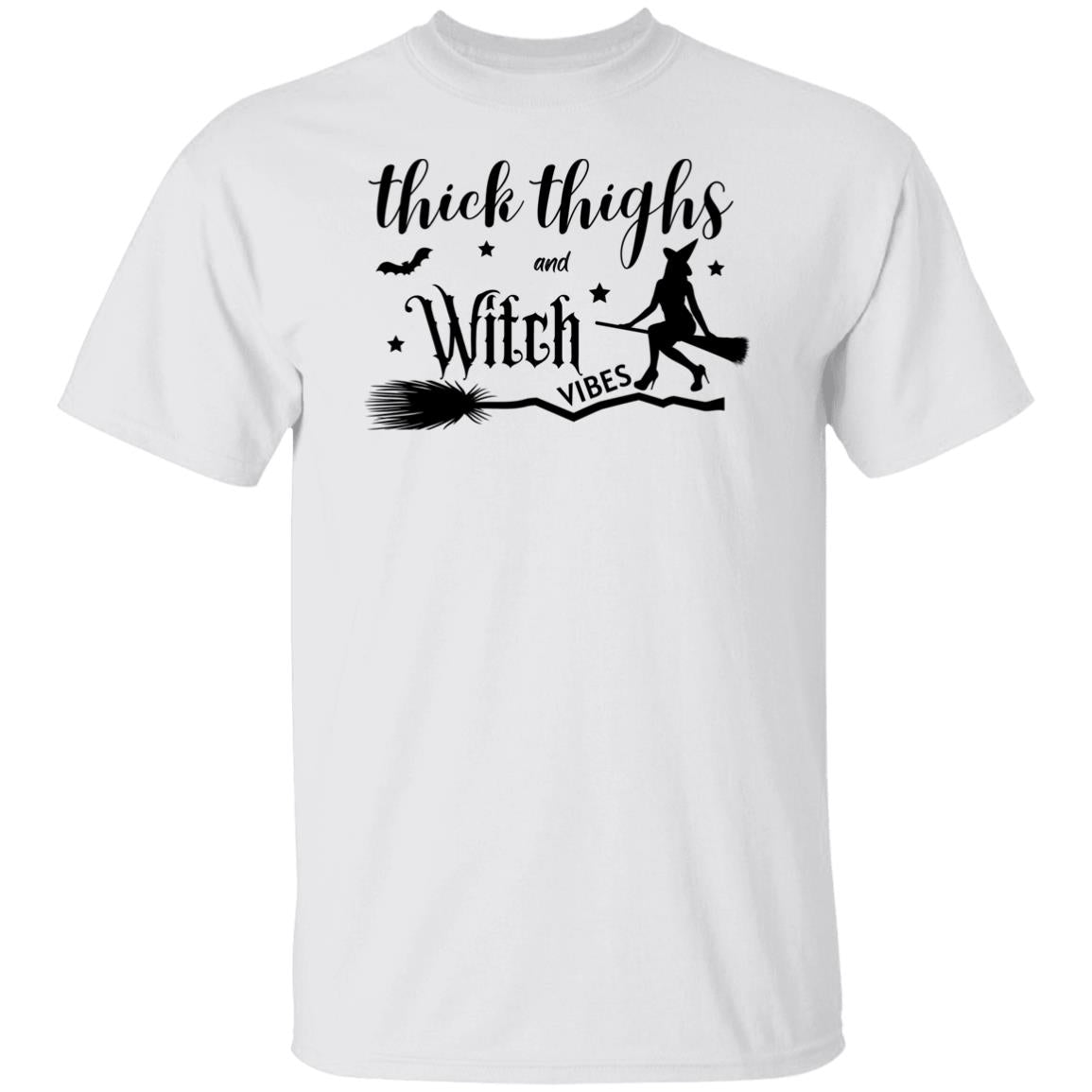 Thick Thighs & Witch Vibes - Halloween -G500 5.3 oz. T-Shirt