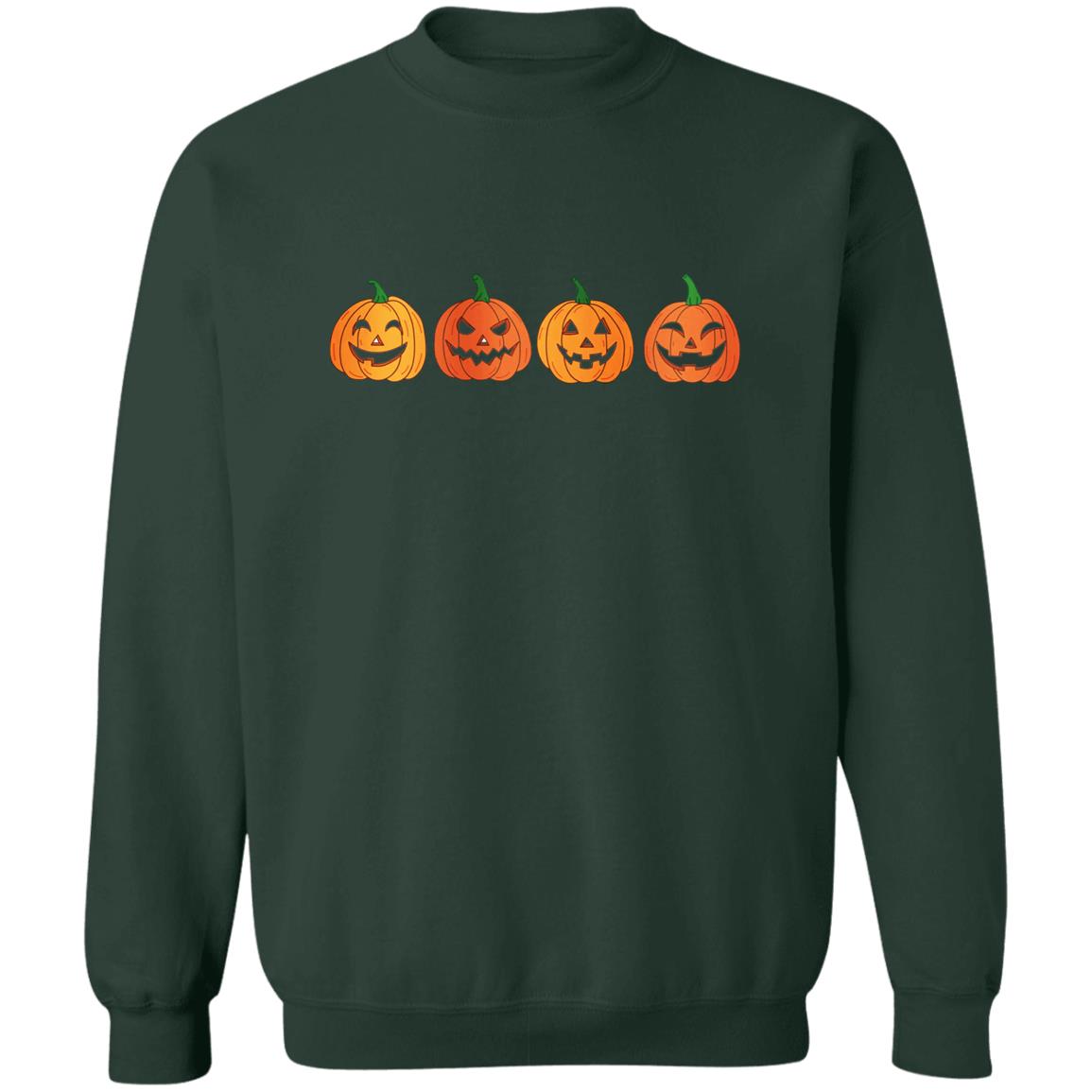 Four Pumpkin - Halloween - Z65x Pullover Crewneck Sweatshirt 8 oz (Closeout)