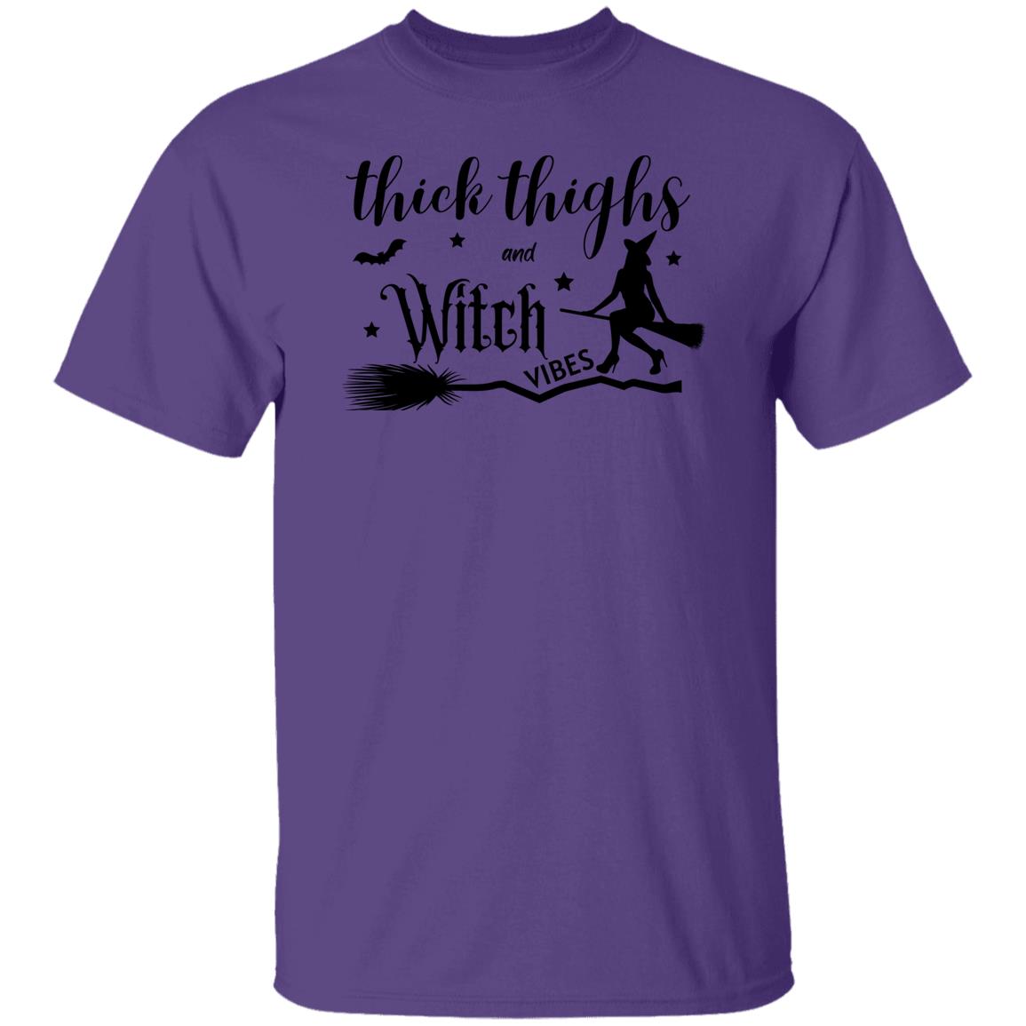 Thick Thighs & Witch Vibes - Halloween -G500 5.3 oz. T-Shirt