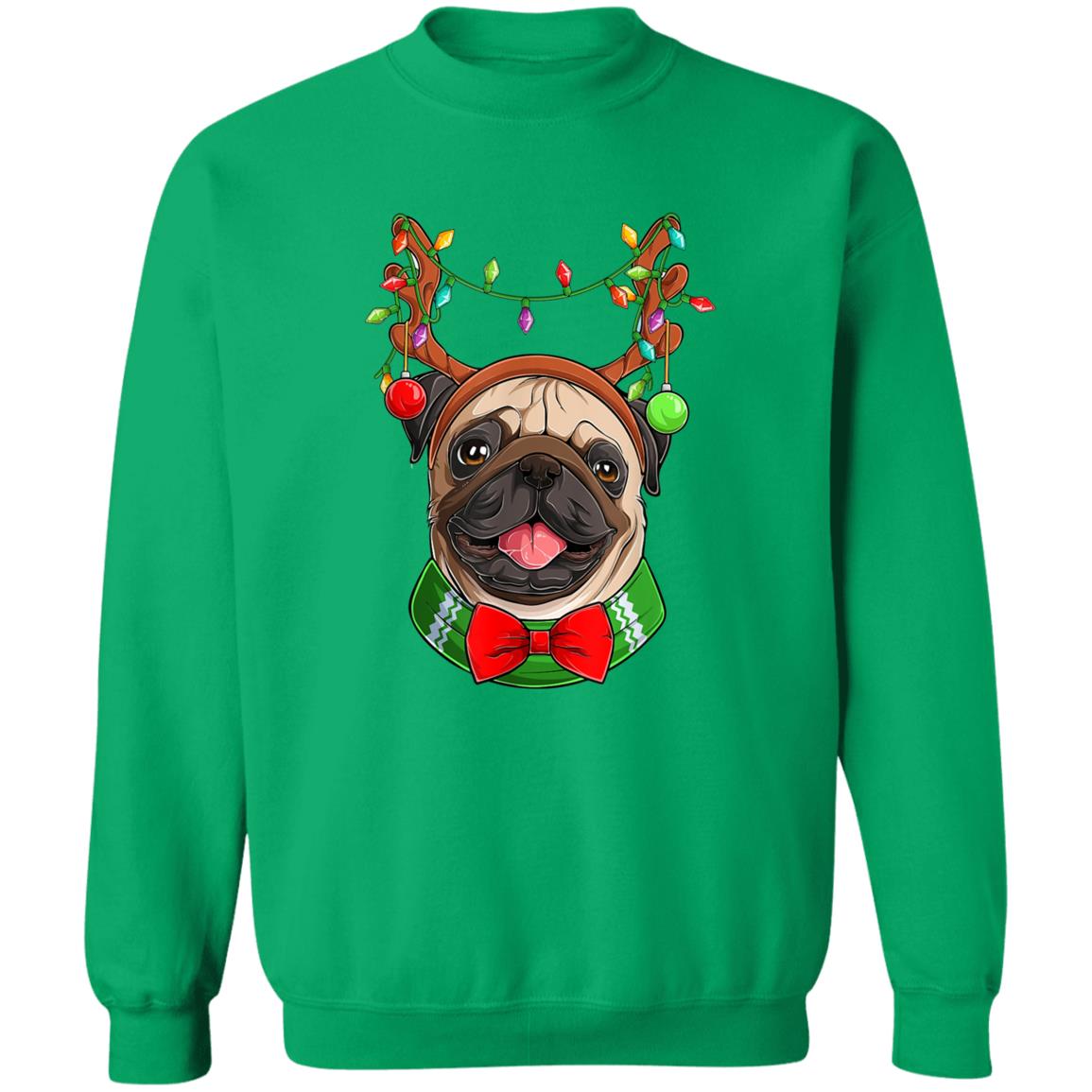 Pug Christmas - G180 Crewneck Pullover Sweatshirt