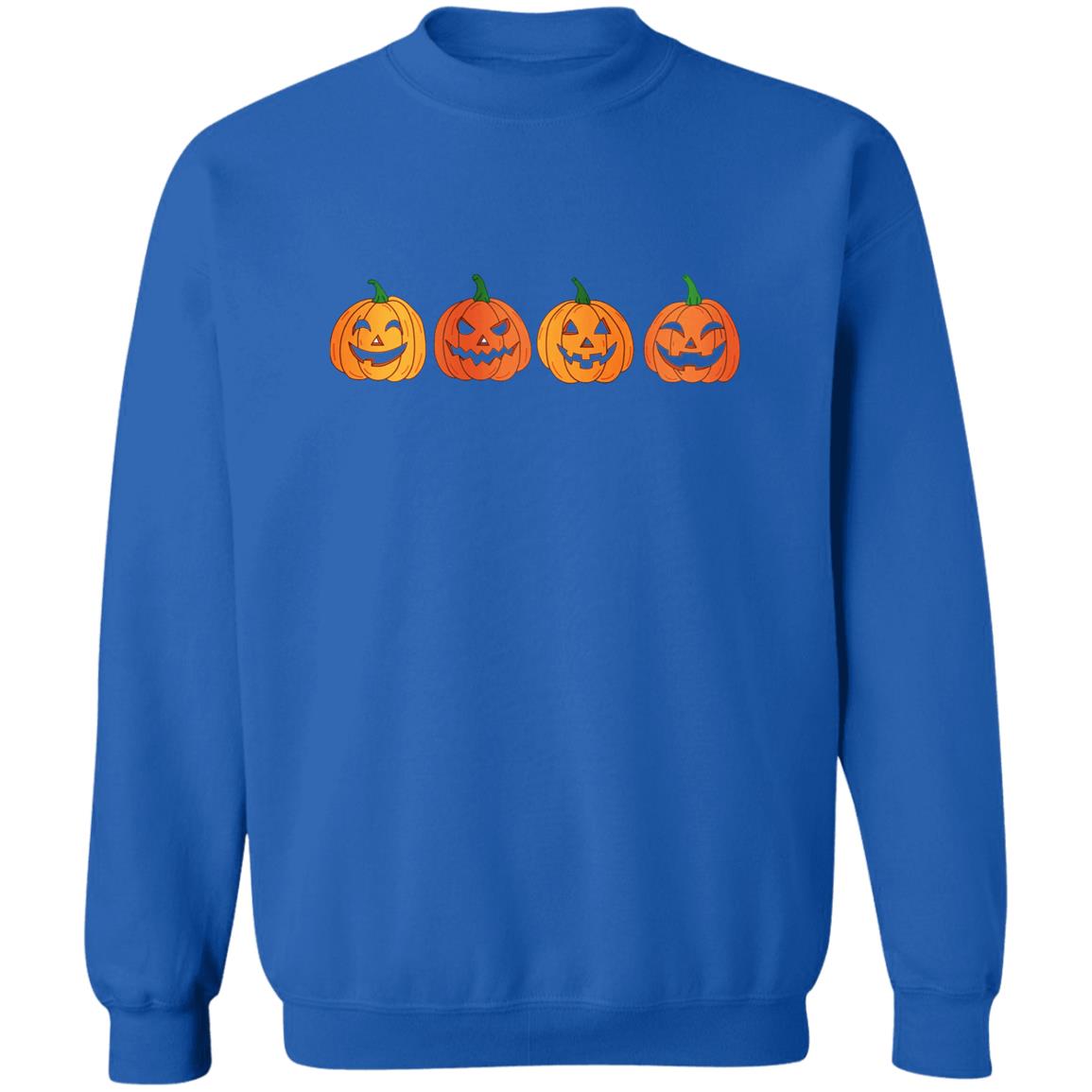 Four Pumpkin - Halloween - Z65x Pullover Crewneck Sweatshirt 8 oz (Closeout)