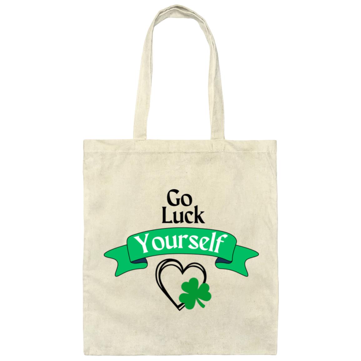 Go Luck Yourself (St. Patrick's Day) -Canvas Tote Bag
