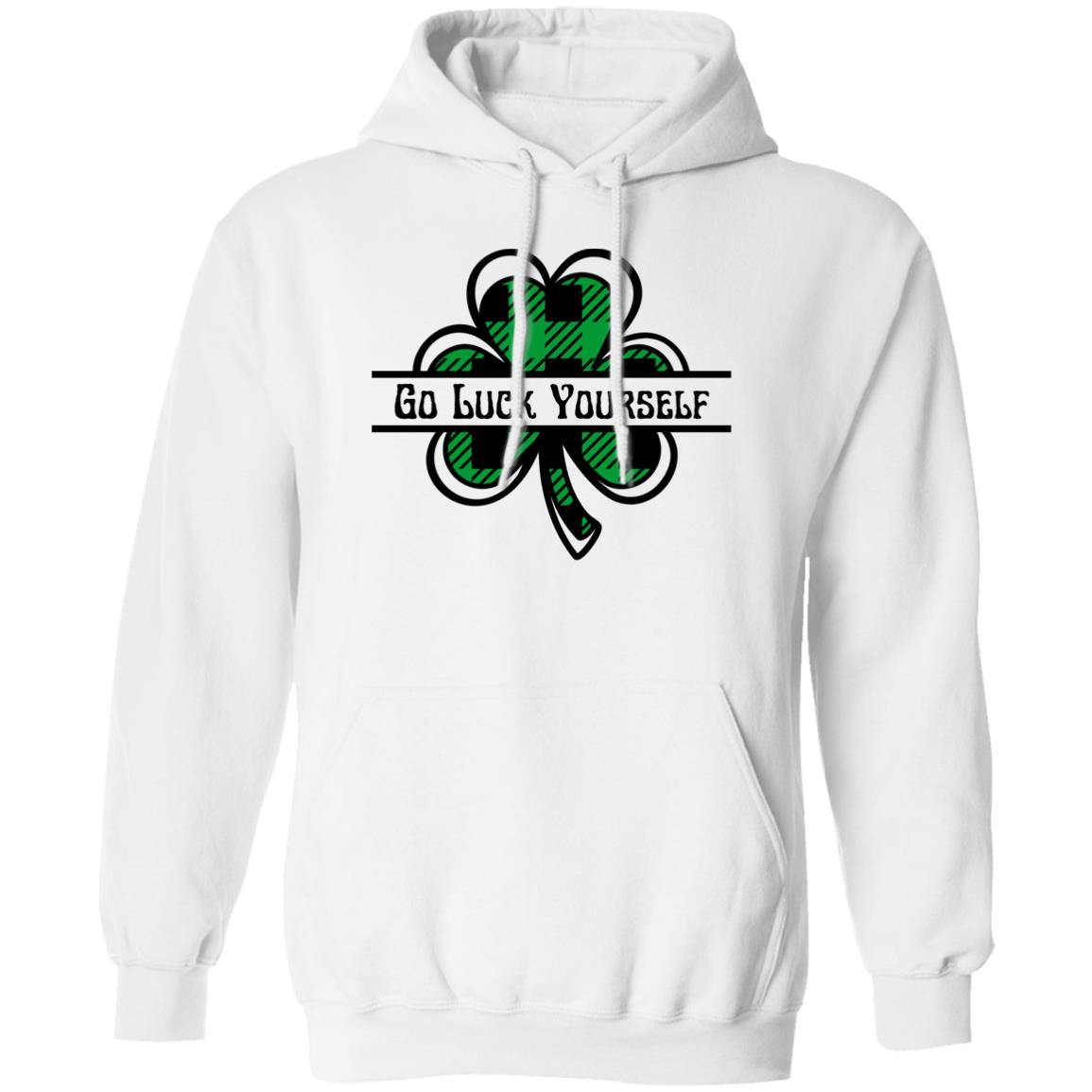 Go Luck Yourself Plaid (St Patrick's Day) - Pullover Hoodie