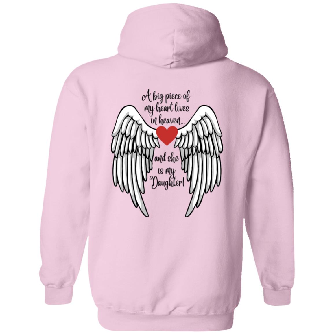 A piece of my heart is in Heaven / Daughter -Z66x Pullover Hoodie