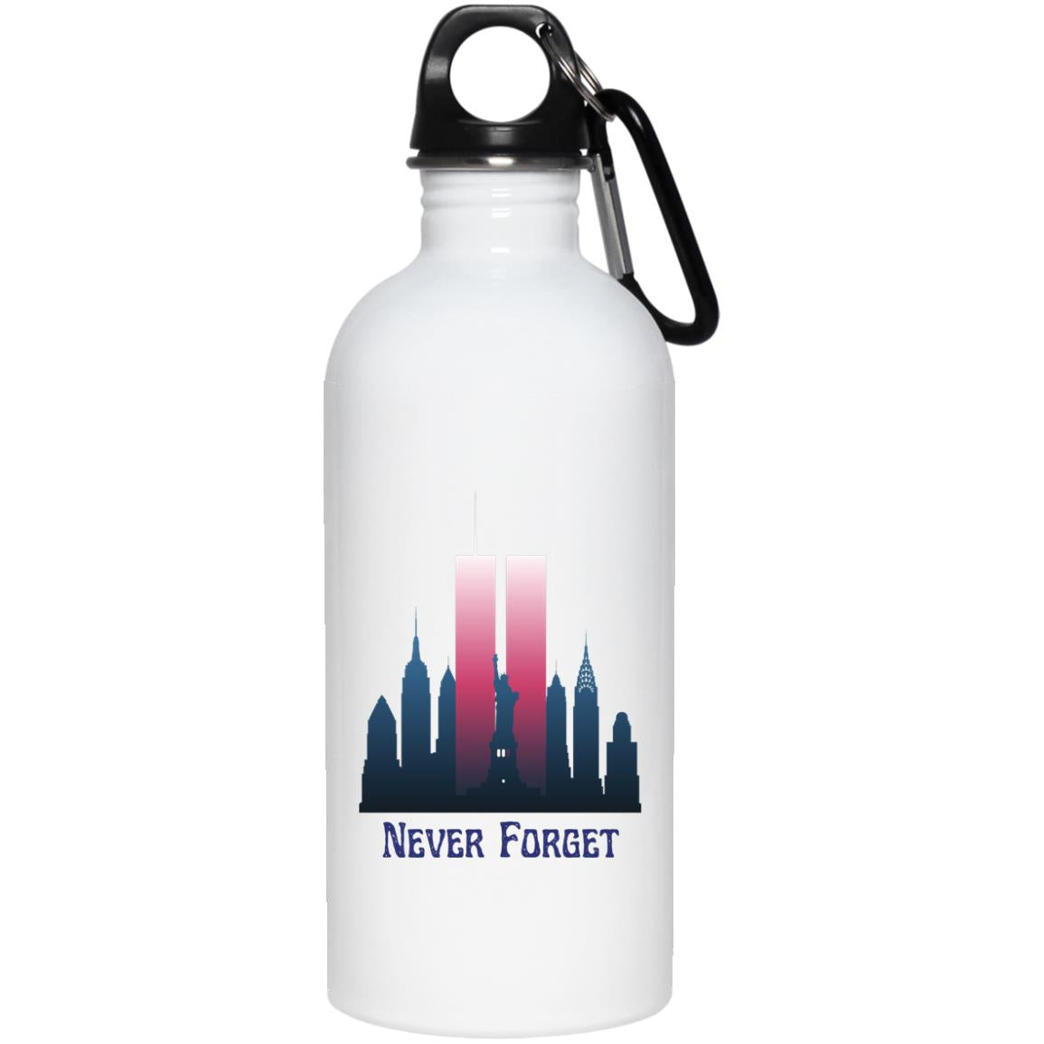 Never Forget (1) - 20 oz. Stainless Steel Water Bottle