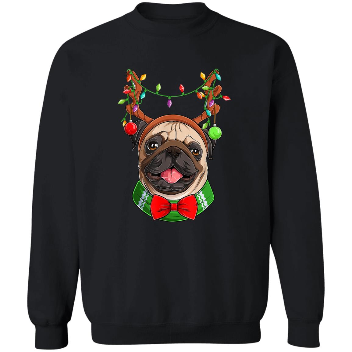 Pug Christmas - G180 Crewneck Pullover Sweatshirt