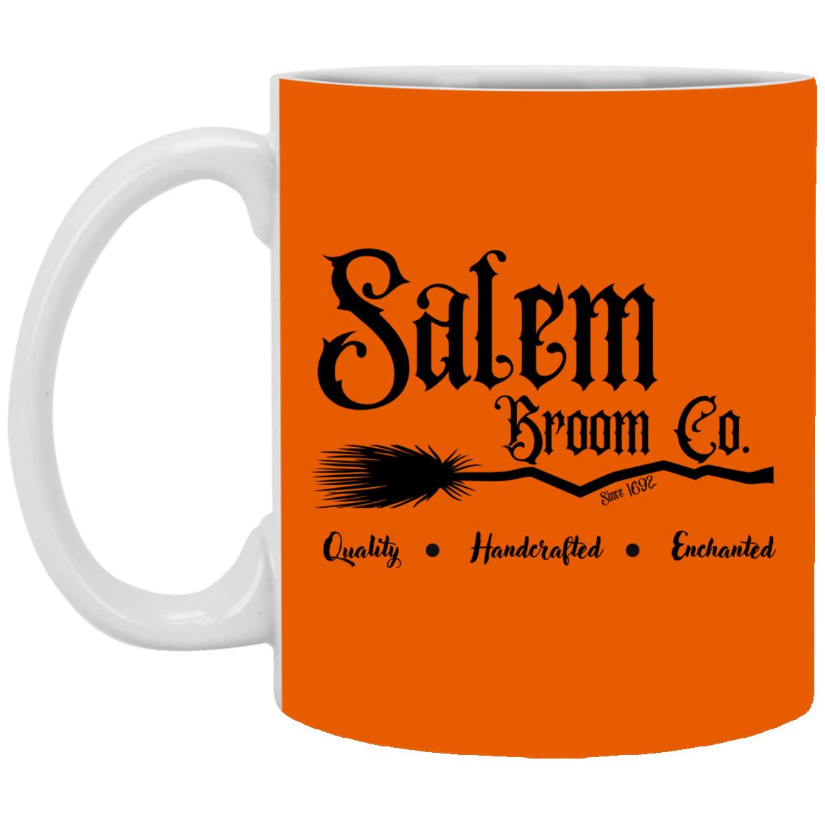 Salem Broom Co - Halloween - XP8434 11 oz. White Mug