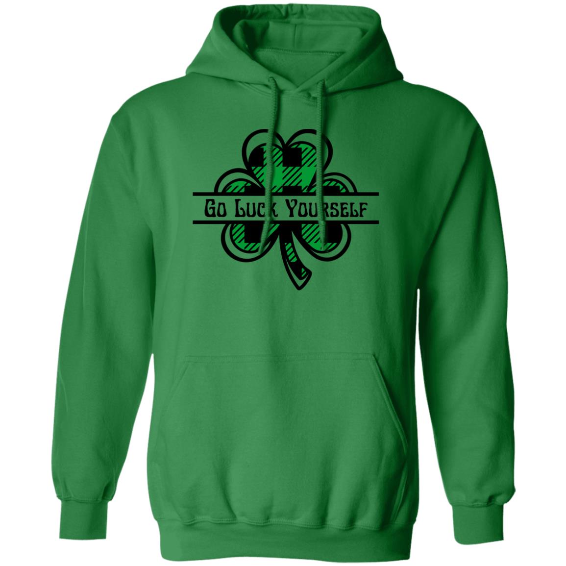 Go Luck Yourself Plaid (St Patrick's Day) - Pullover Hoodie