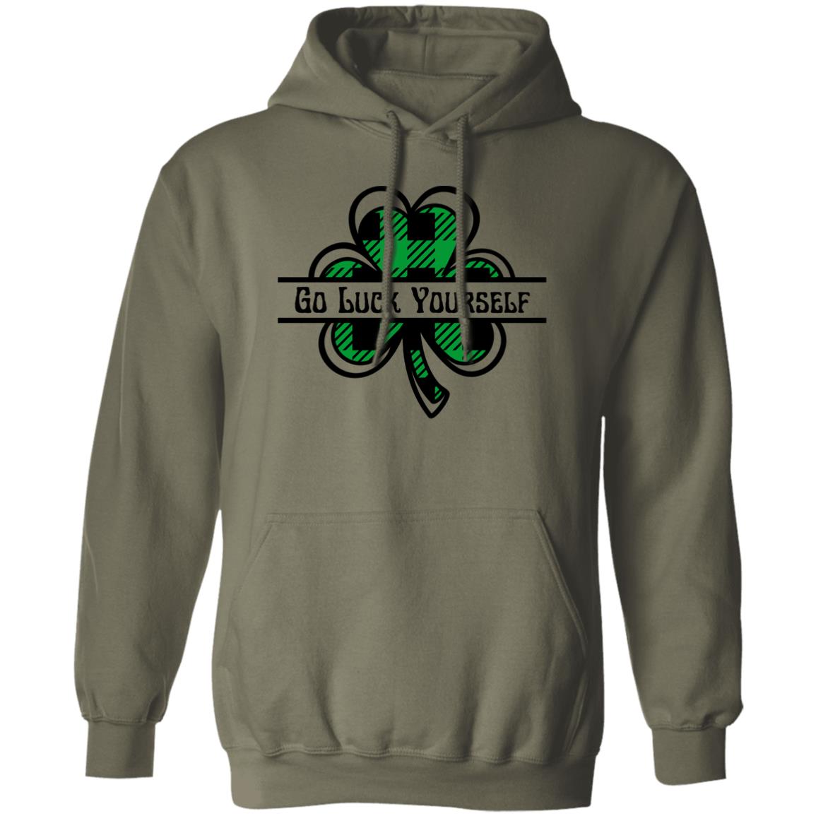 Go Luck Yourself Plaid (St Patrick's Day) - Pullover Hoodie