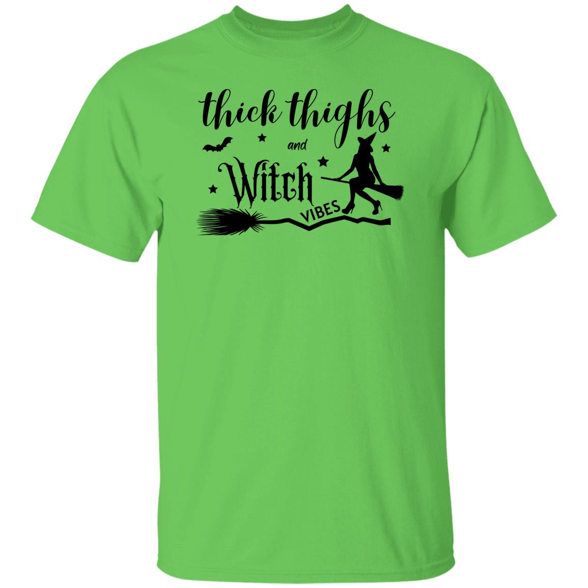 Thick Thighs & Witch Vibes - Halloween -G500 5.3 oz. T-Shirt