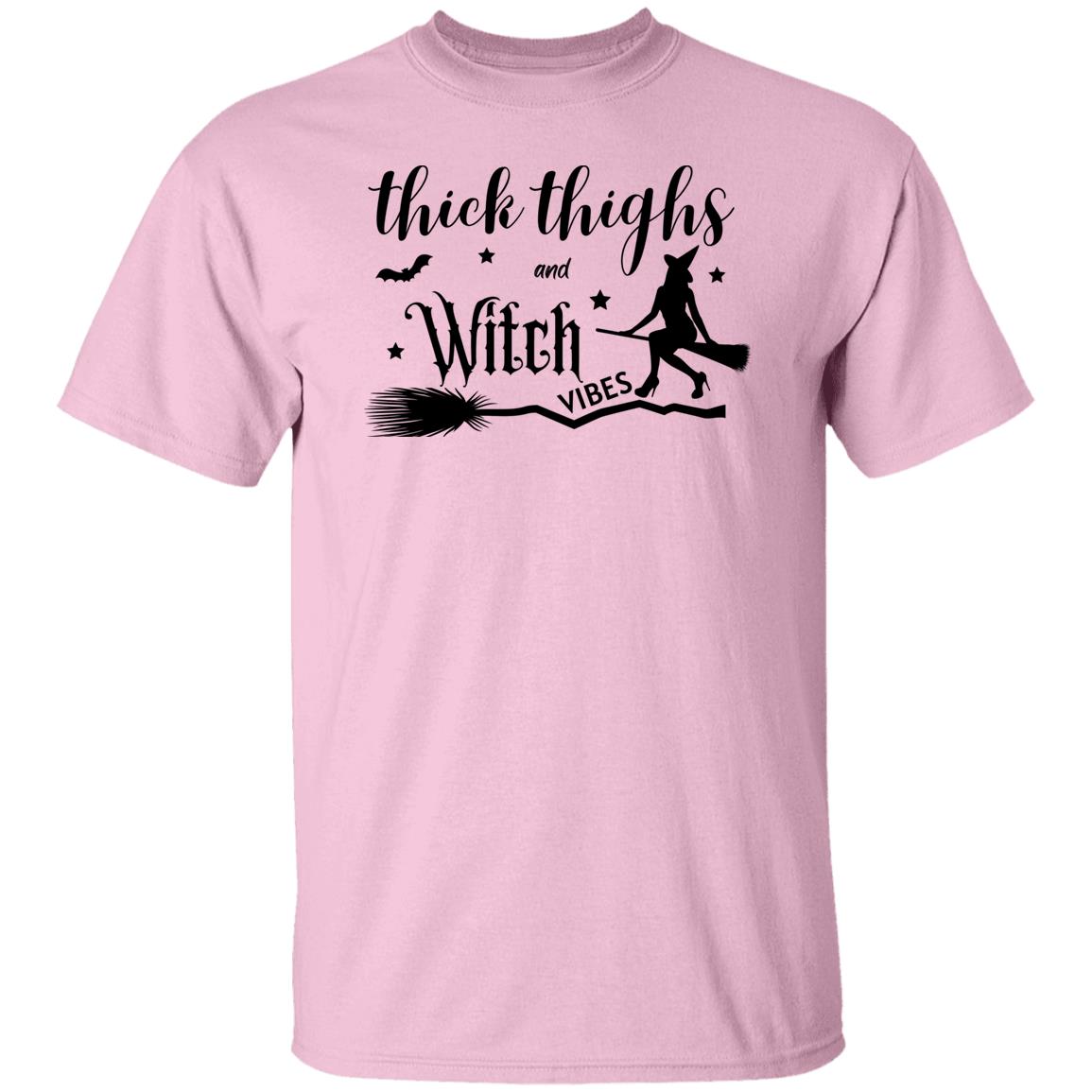 Thick Thighs & Witch Vibes - Halloween -G500 5.3 oz. T-Shirt
