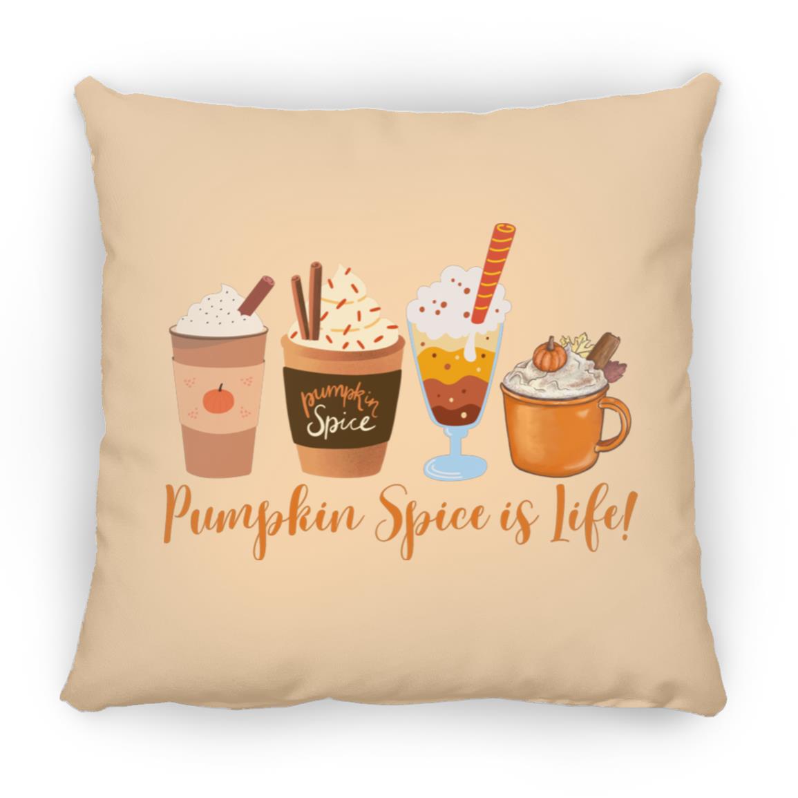 Pumpkin Spice - Thanksgiving - ZP16 Medium Square Pillow