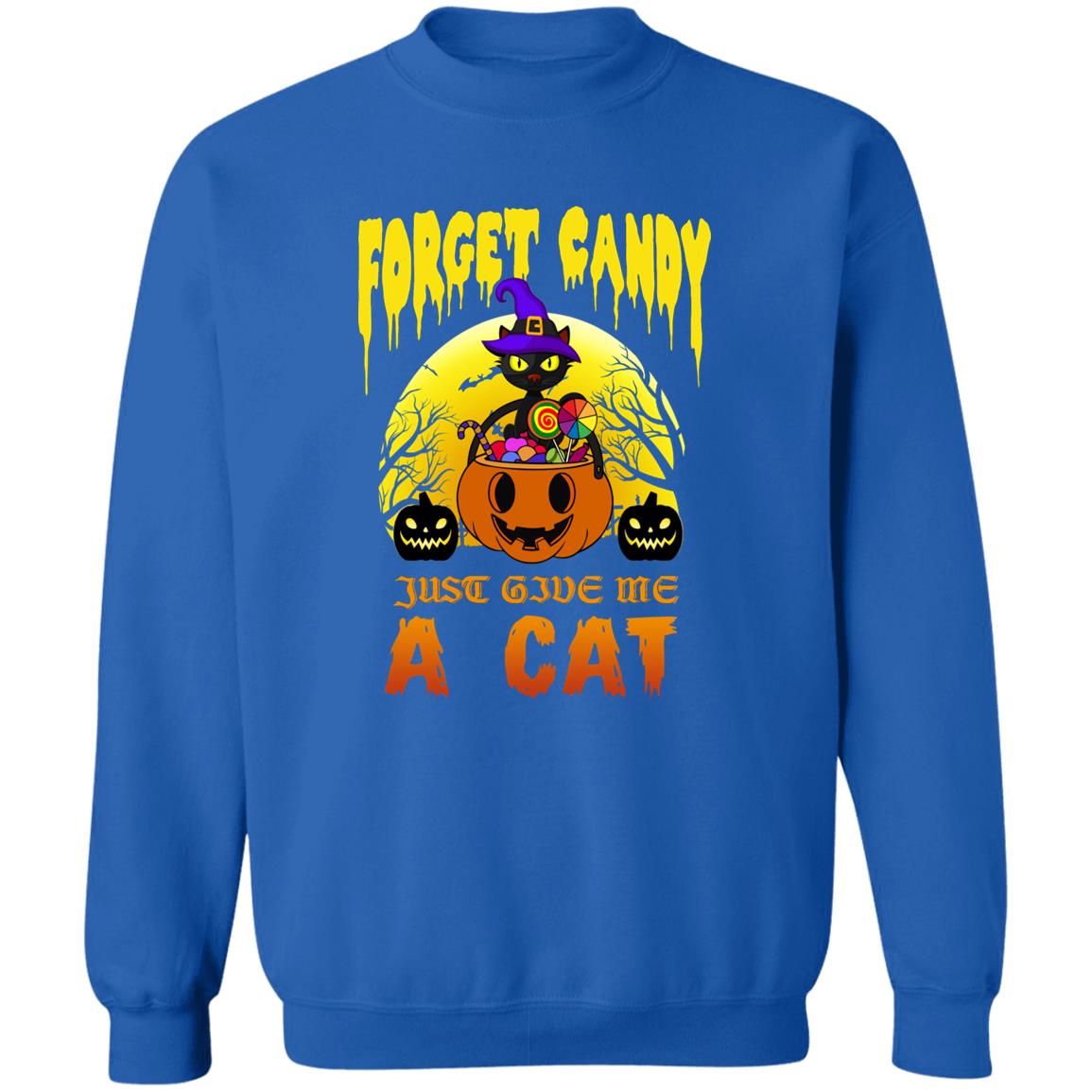 Forget the Candy - Halloween - Z65x Pullover Crewneck Sweatshirt 8 oz (Closeout)