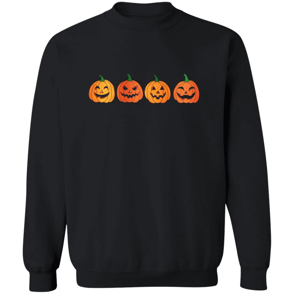 Four Pumpkin - Halloween - Z65x Pullover Crewneck Sweatshirt 8 oz (Closeout)