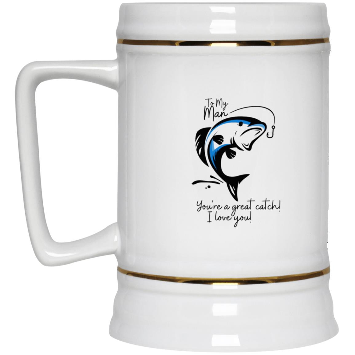 Great Catch / Fish - Beer Stein 22oz.